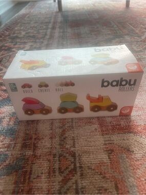Mindware Babu Rollers Wooden Stacking Cars